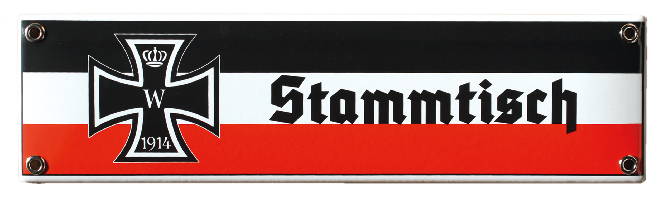 Blechschild "Stammtisch" mit EK