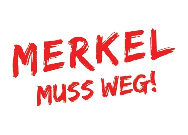 Aufkleber Merkel muss weg 10 Stk