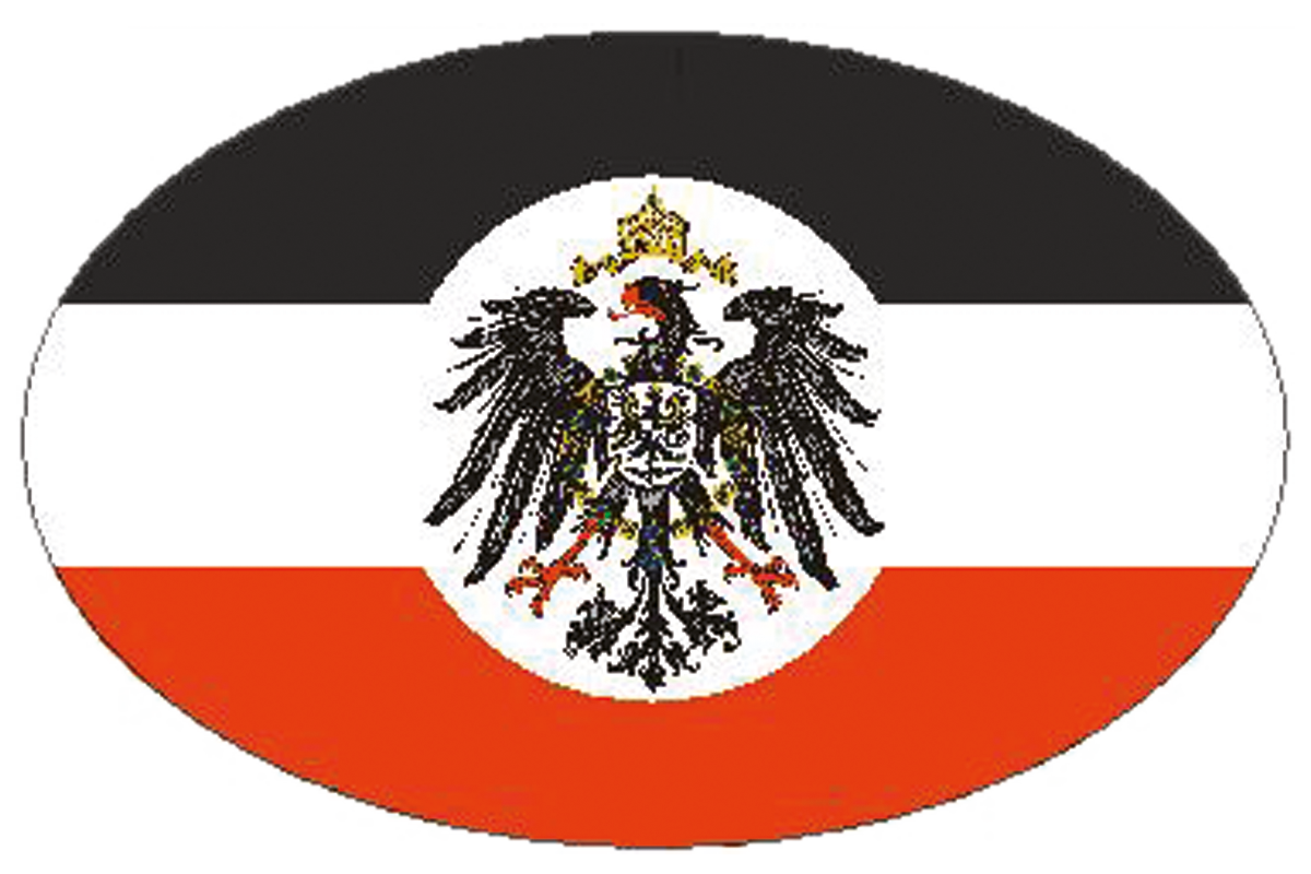 Aufkleber "Deutsches Reich", oval