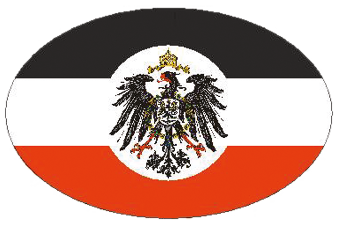 Aufkleber "Deutsches Reich", oval
