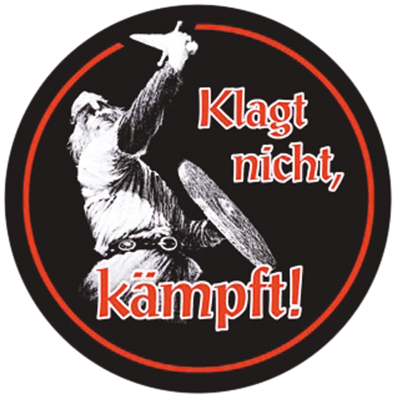 Aufkleber "Klagt nicht, kämpft" - 4 Stück