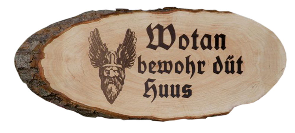 Wandbild "Wotan bewohr düt huus"