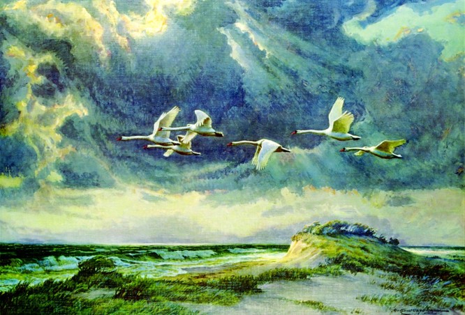 Kunstdruck "Olszewski, Nach dem Gewitter" (P)