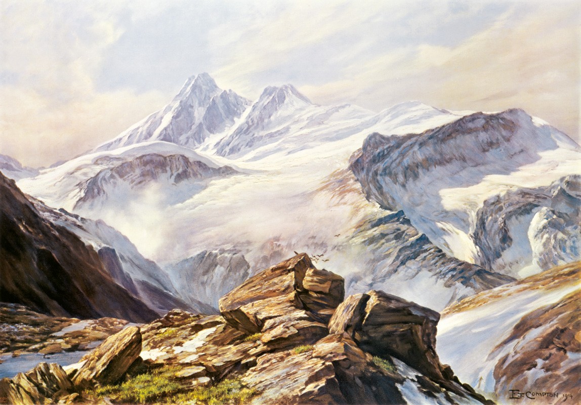 Kunstdruck "Compton, Der Großglockner" (P)