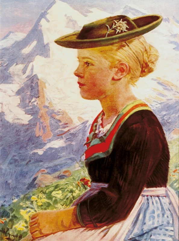 Kunstdruck "Schlieben, s`Reserl"