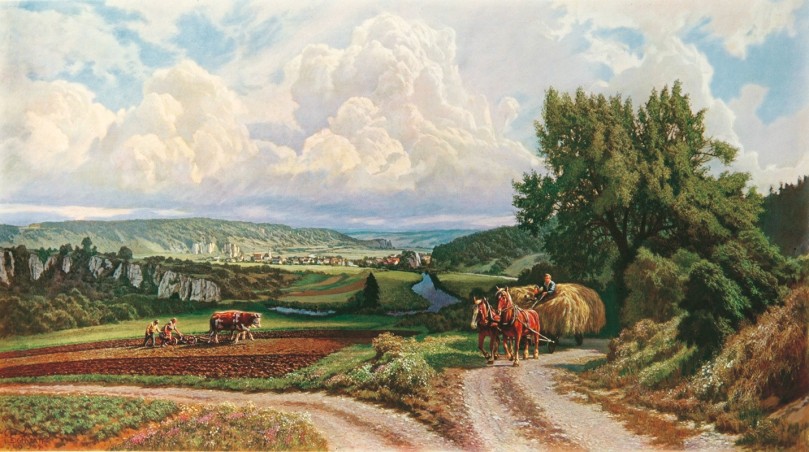 Kunstdruck "Vogt-Vilseck, Das Altmühltal" (P)