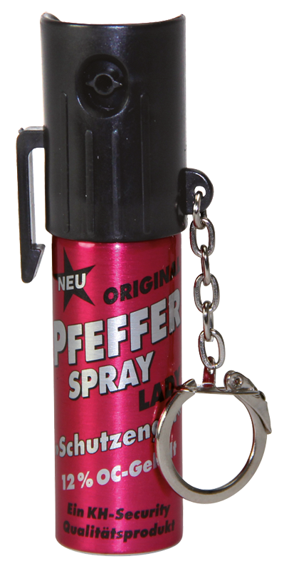 Pfefferspray Damen in Pink mit Schlüsselanhänger