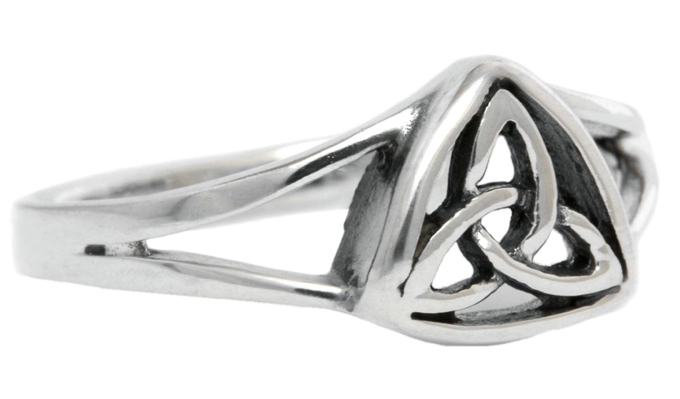 Ring "Dreiecksknoten", silber
