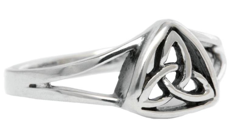 Ring "Dreiecksknoten", silber