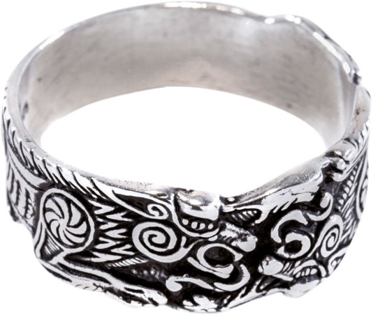 Ring "Wölfe Odins", 925er Silber