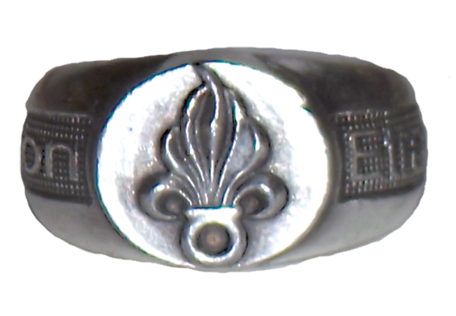 Sammlerring "Fremdenlegion Granate", Einheitsgröße 21 mm