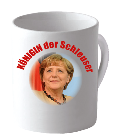 Becher "Königin der Schleuser"