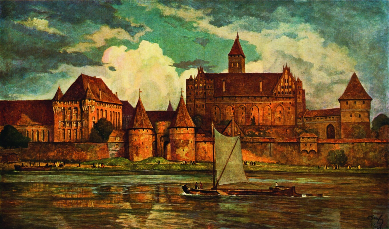 Kunstdruck Oskar Graf "Die Marienburg" (1942/43)