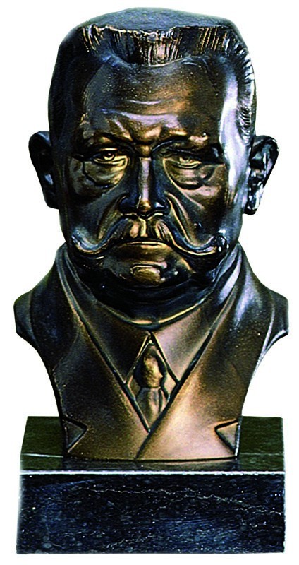 Bronzereplik Büste "Paul von Hindenburg"