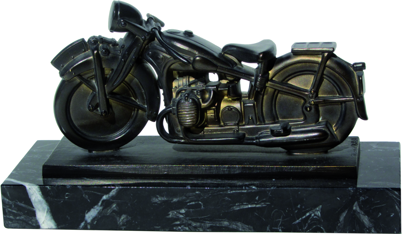 Bronzereplik "Reichswehr-/Wehrmacht-Motorrad BMW R11"