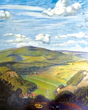 Kunstdruck "Thoma, Blick ins Tal"