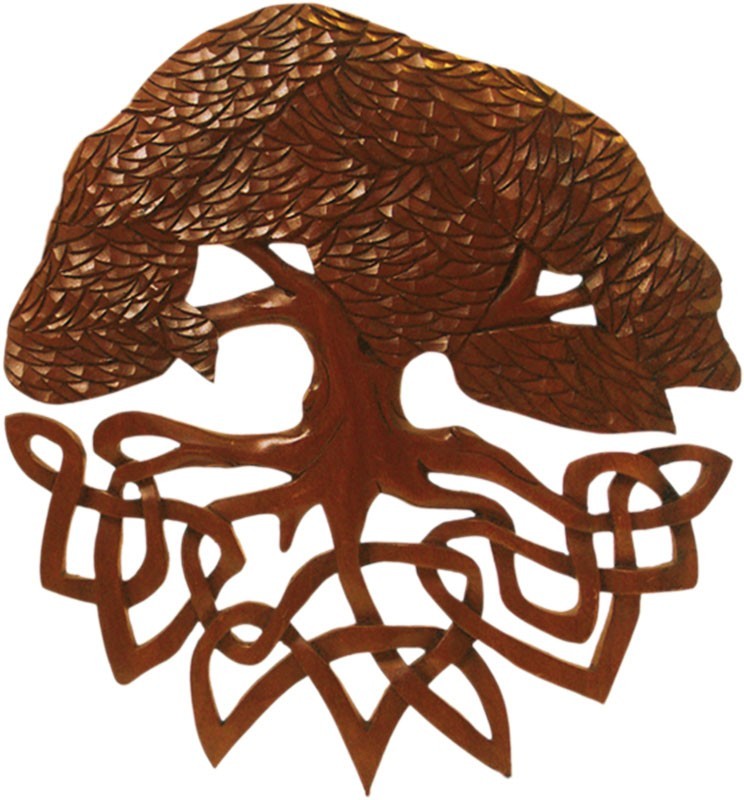 Weltenesche Yggdrasil, Massivholz