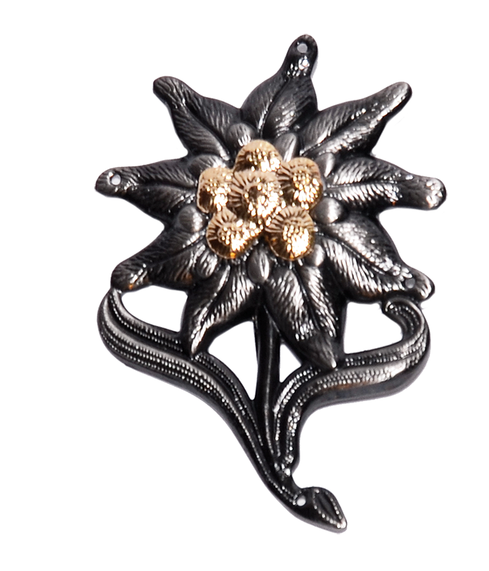 Metallmützenabzeichen Edelweiß