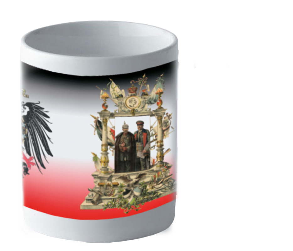 Becher "Kaiser Wilhelm II. und von Hindenburg"