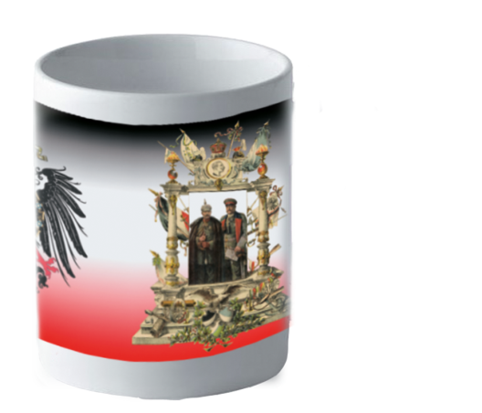 Becher "Kaiser Wilhelm II. und von Hindenburg"