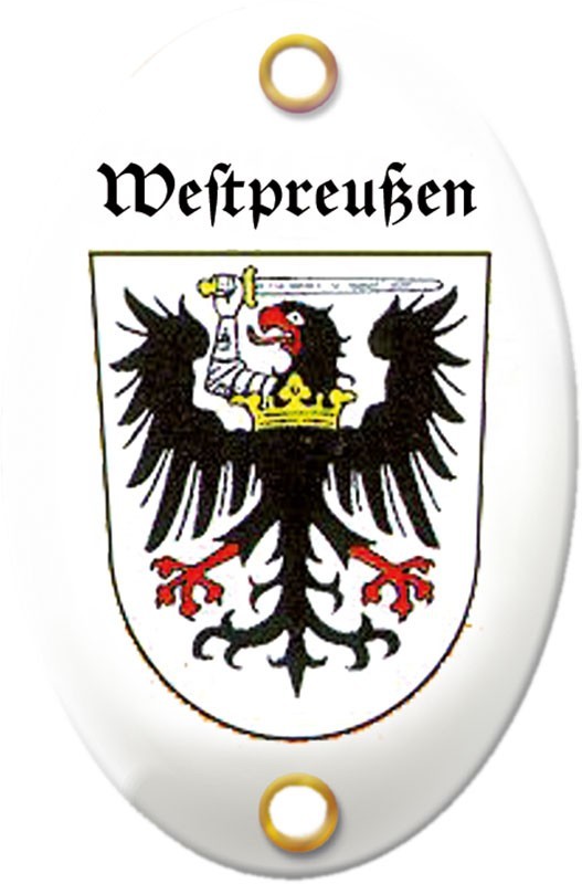 Emailleschild "Westpreußen"
