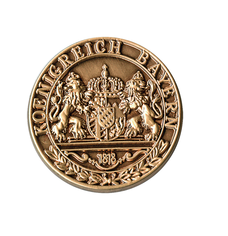 Anstecker "Hoheitszeichen Königreich Bayern 1818"