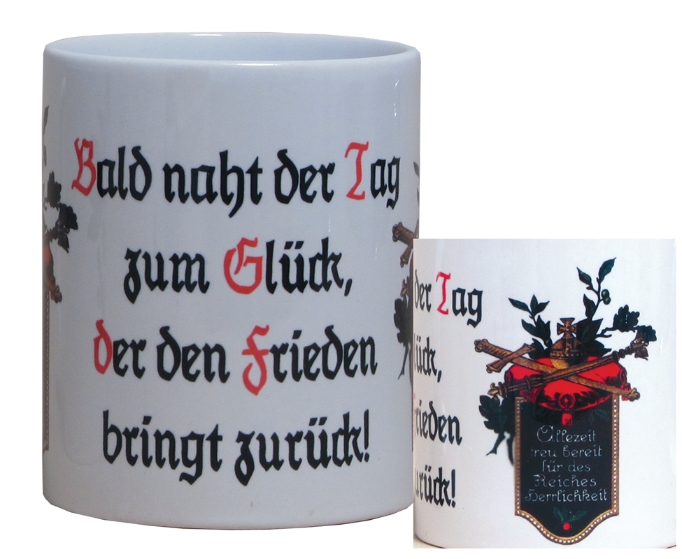 Becher "Bald naht der Tag"