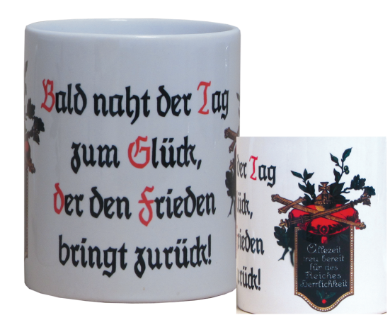 Becher "Bald naht der Tag"
