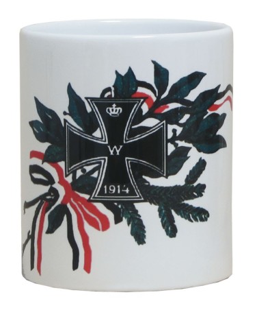Becher ´Eisernes Kreuz im Lorbeerzweigº