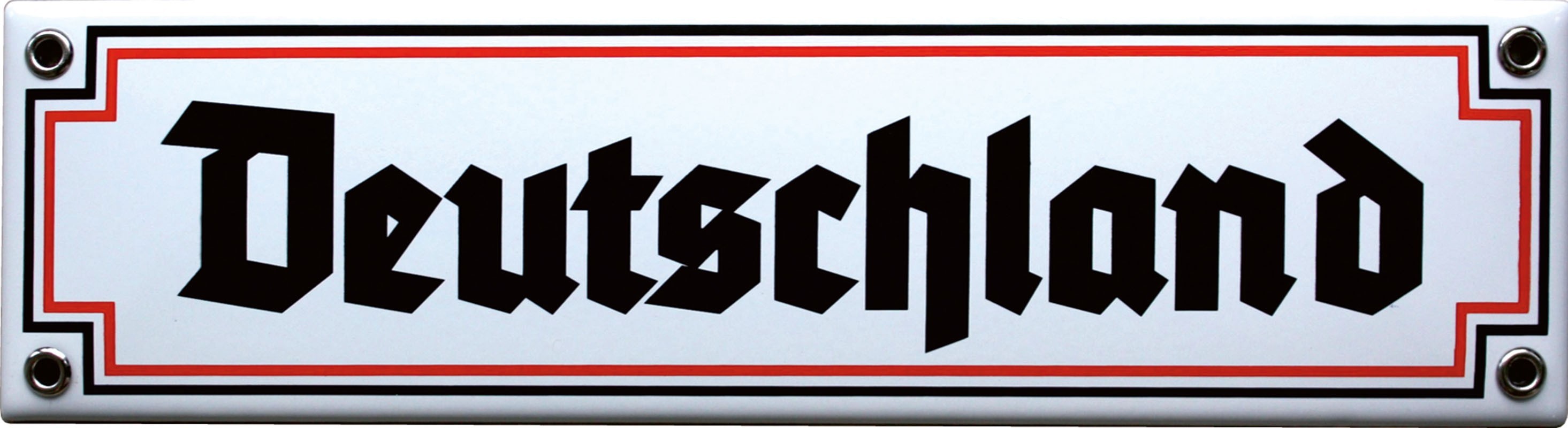 Emailleschild "Deutschland 2" 30 x 8 cm