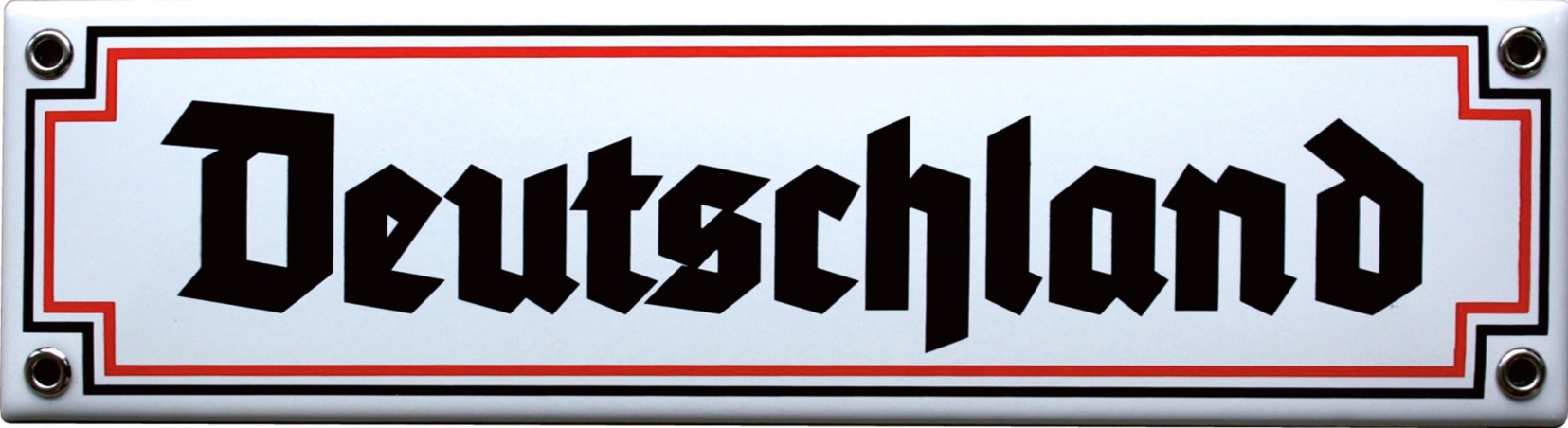 Emailleschild "Deutschland 2" 30 x 8 cm