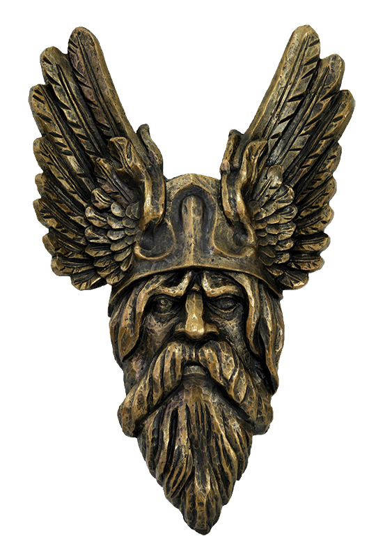 Odinsmaske bronziert