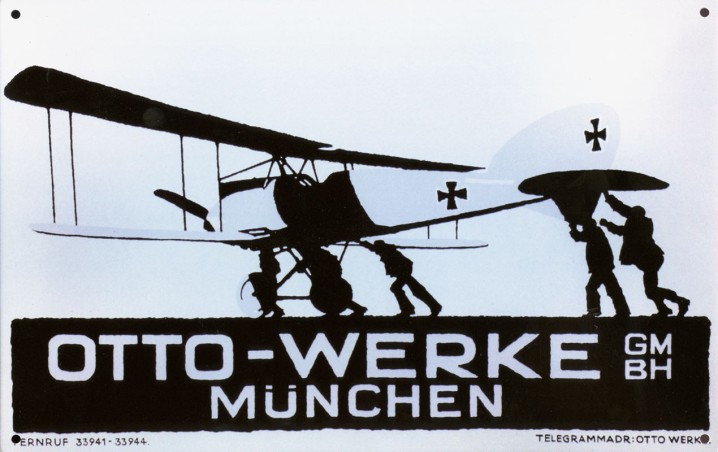 Blechschild "Otto-Werke", 30 x 20 cm