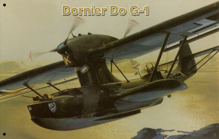 Blechschild "Dornier Do 18 G-1", 30 x 20 cm