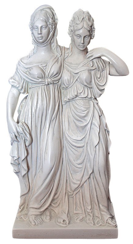 Standbild "Luise & Friederike", 50 cm