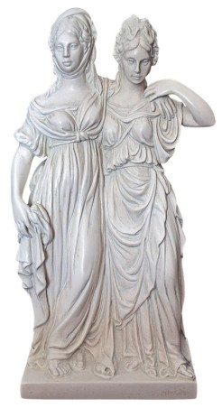 Standbild "Luise & Friederike", 50 cm