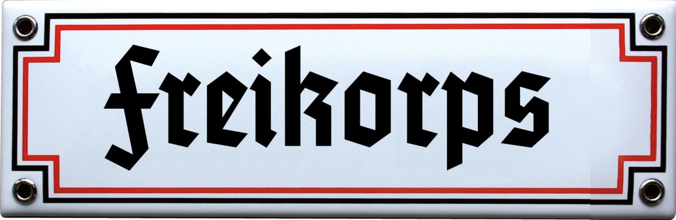 Blechschild "Freikorps"