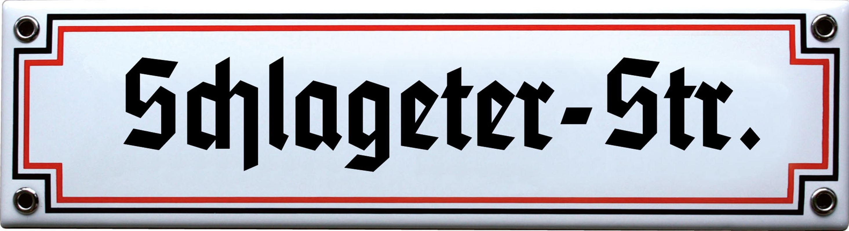 Blechschild "Schlageter-Str."