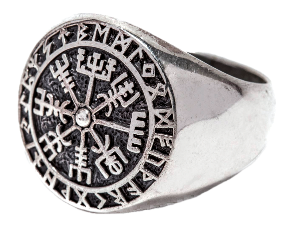 Ring "Vegvesir", silber