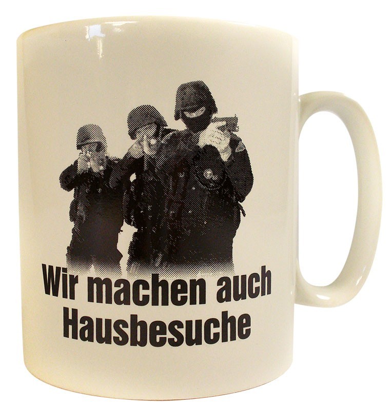 Becher "Wir machen Hausbesuche"