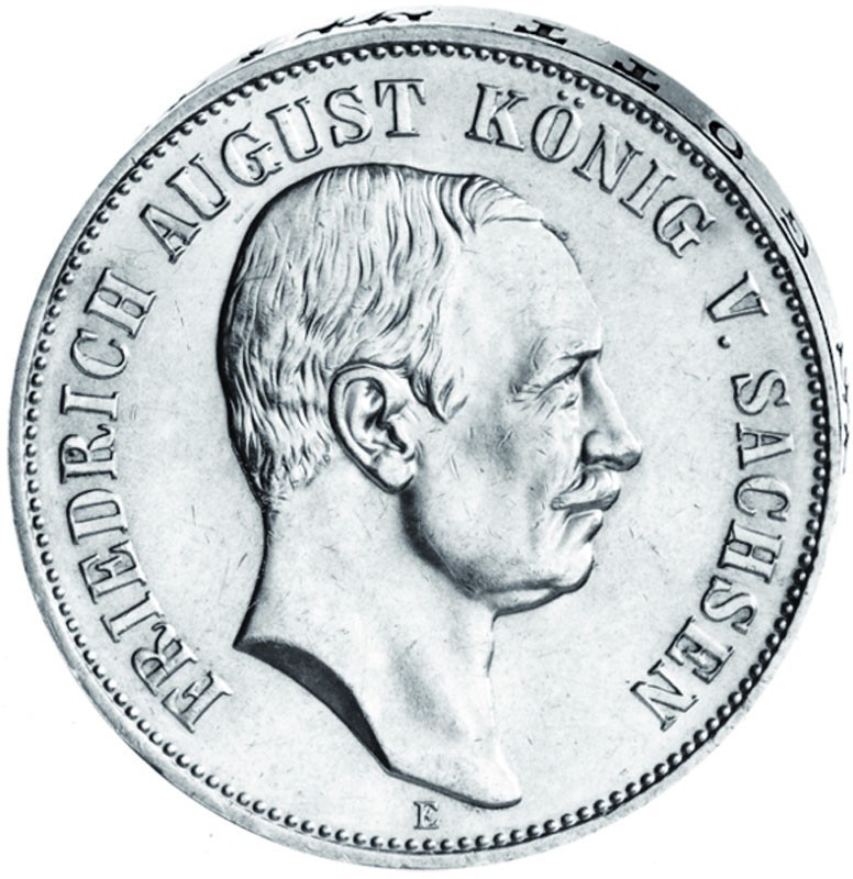 "Friedrich August König von Sachsen", 5 Mark
