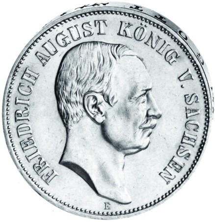 "Friedrich August König von Sachsen", 5 Mark