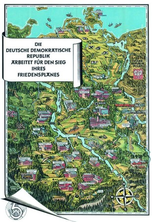 Historische Karte: Die DDR 1952