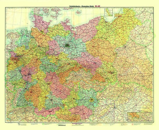 "Verkehrskarte Deutsches Reich 1942"