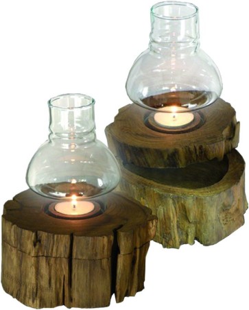 Holzdose "Windlicht"