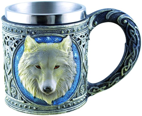 Bierkrug "Weißer Wolf"