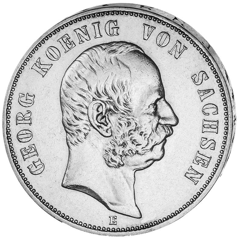"Georg König von Sachsen", 5 Mark