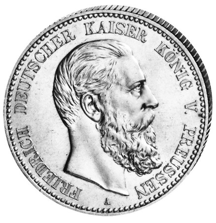 "Friedrich III.", 2 Mark