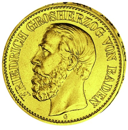 "Friedrich I.", 10 Mark
