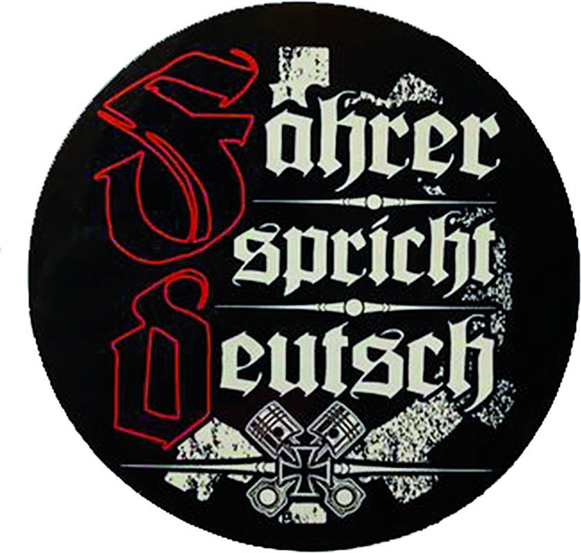 Aufkleber "Fahrer spricht Deutsch"